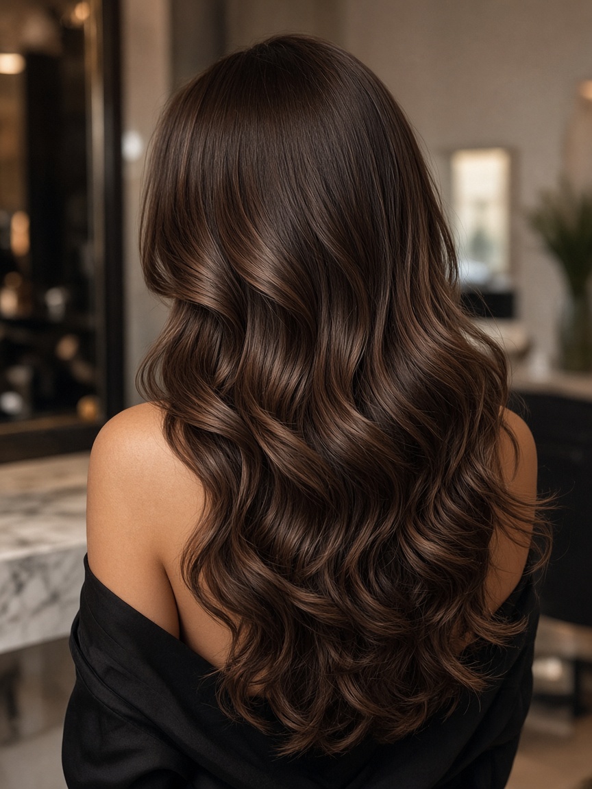 Soft brunette waves